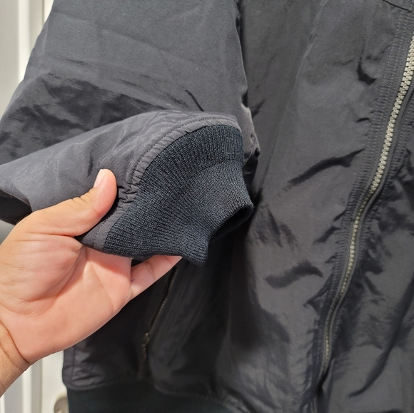 Lands End Mens Puffer Jacket Full Zip Up Long Sleeves Pockets Black Size XXL - Picture 5 of 16